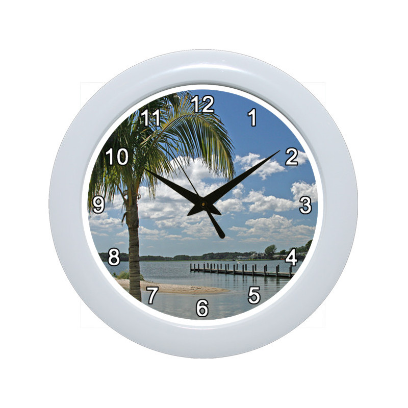 Palm on Rehoboth Bay Beach Clock