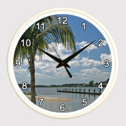 Palm on Rehoboth Bay Beach Clock