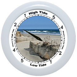 Winter Beach - TIDE CLOCK