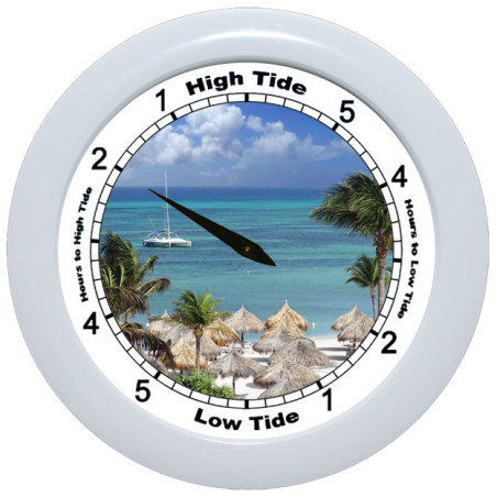 Caribbean Beach - TIDE CLOCK