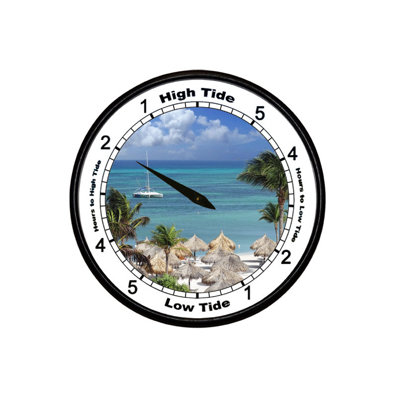 Caribbean Beach - TIDE CLOCK