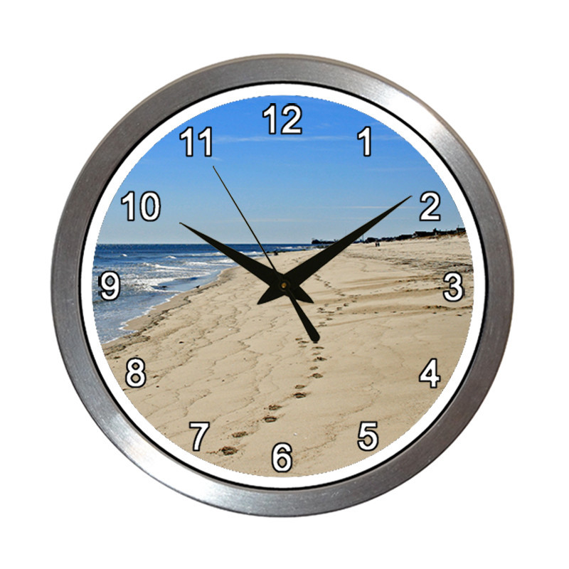 BeachClocks - Footprints in the Sand Clock