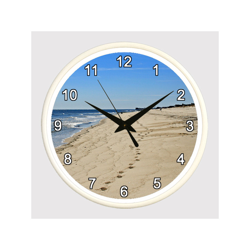 BeachClocks - Footprints in the Sand Clock