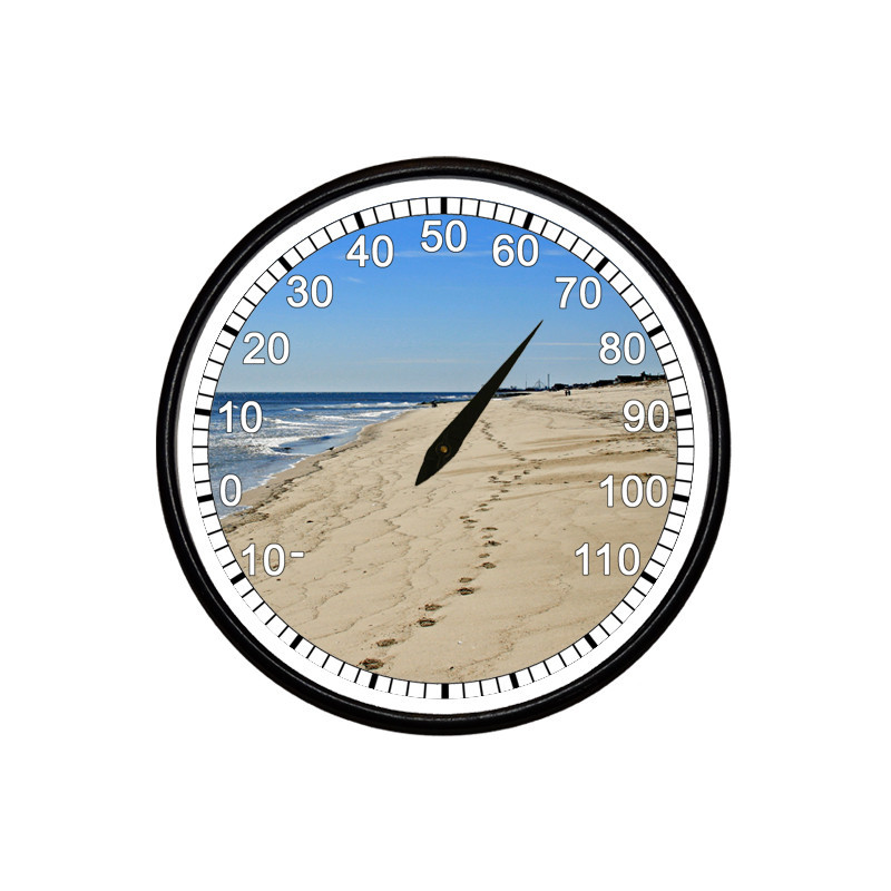 BeachClocks - Footprints in the Sand Thermometer