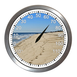 BeachClocks - Footprints in the Sand Thermometer