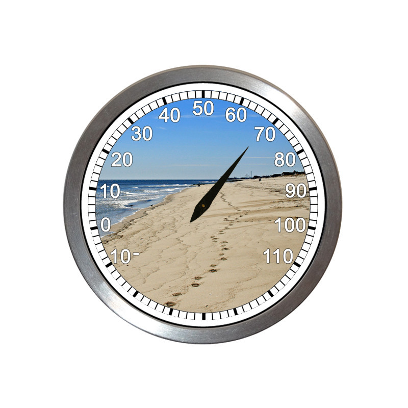 BeachClocks - Footprints in the Sand Thermometer