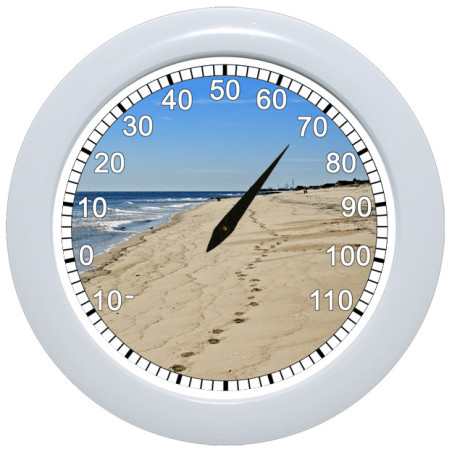 BeachClocks - Footprints in the Sand Thermometer