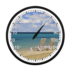 BeachClocks - Beach Chairs Thermometer