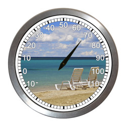 BeachClocks - Beach Chairs Thermometer