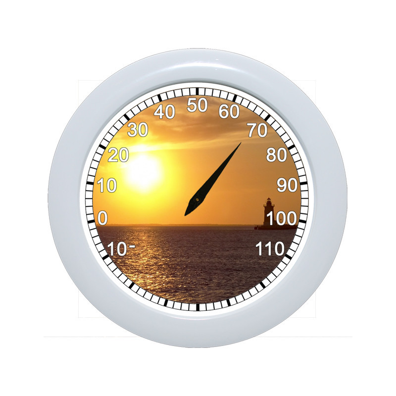 BeachClocks - Lighthouse Sunset Thermometer