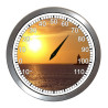 BeachClocks - Lighthouse Sunset Thermometer