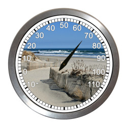 BeachClocks - Winter Beach Thermometer