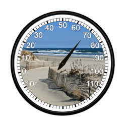 BeachClocks - Winter Beach Thermometer