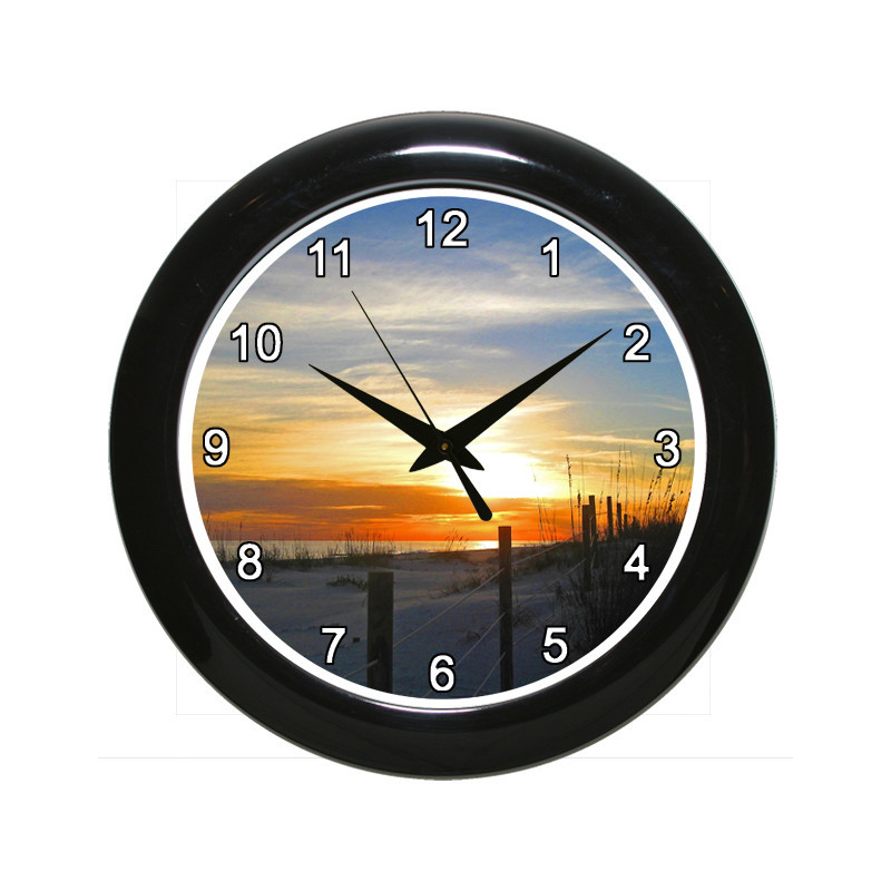 Gulf Sunset  Beach Clock