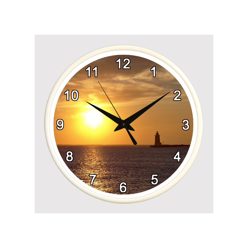 Lighthouse Sunset Clock