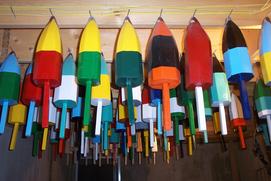 Wooden Lobster Buoys